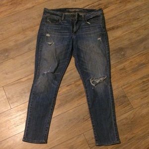 American Eagle Super Skinny Distressed Jeans
